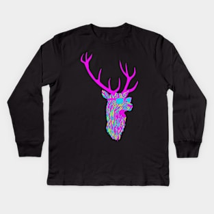 Party Deer Kids Long Sleeve T-Shirt